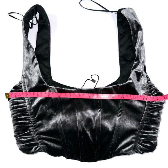 Zara Black and Gray Crop Top - Picture 13 of 14